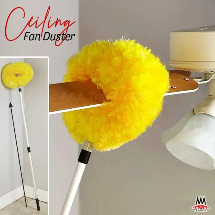 Removable Ceiling Fan Duster, Washable Retractable Clean Brush, Soft Duster Brush, Anti Dusting Brush, Home Cleaning Duster