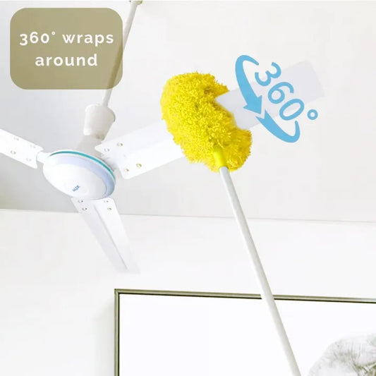 Removable Ceiling Fan Duster, Washable Retractable Clean Brush, Soft Duster Brush, Anti Dusting Brush, Home Cleaning Duster